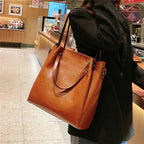 Burminsa Retro Cowhide Genuine Leather Handbags For Women 2025 Luxury Designer Work Tote Shopping Ladies Shoulder Crossbody Bags