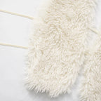 BKLD Sexy Temperament Fluffy Tops For Women High Street Y2K Nightclub Outfits Faux Fur Backless Lacing Solid 2025 Vest Waistcoat