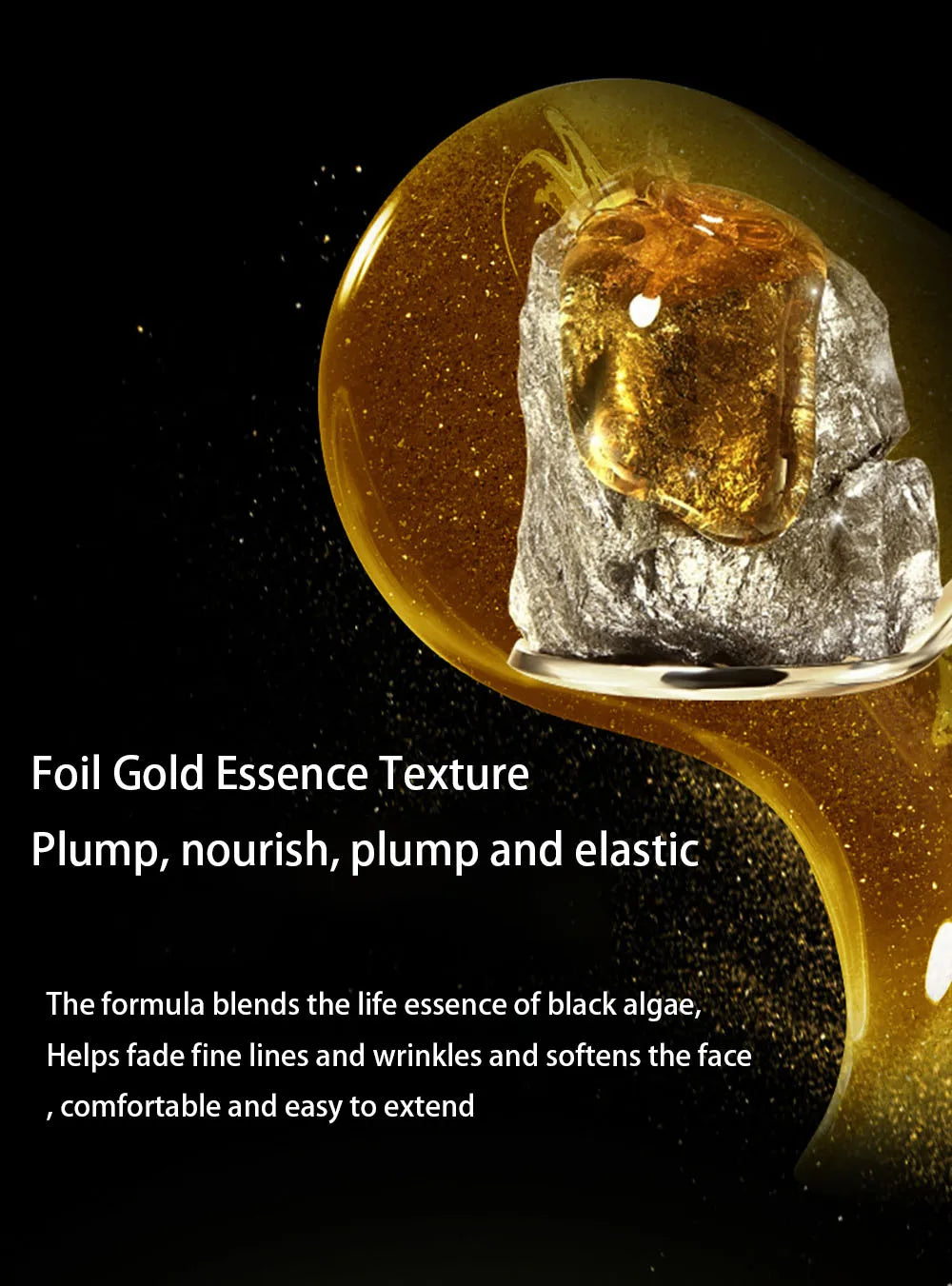 50g Seaweed Gold Foil Face Cream Moisturizing Firming Skin Oil Control Firming Day Cream Repair Damaged Cells Face Cream