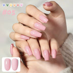 1-16pcs PSK Afternoon Sweetheart Gel Nail Polish Yellow Nails Macaron Sweetheart Color Series Whitening Nail Art Nail Supplies