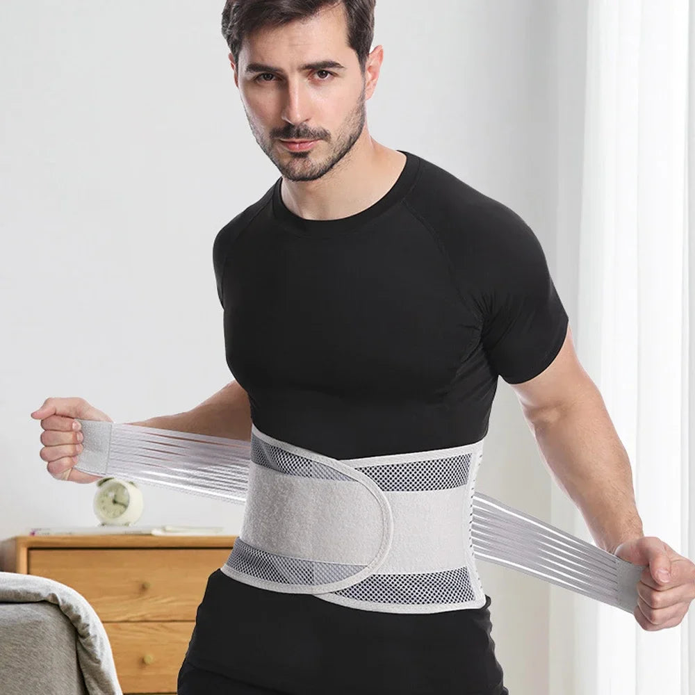 Back Braces for Lower Back Pain Relief with 5 Stays,Breathable Back Support Belt for Men/Women,Anti-skid lumbar support belt