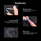 120Pcs Nail Forms For UV Gel Quick Building Extension Top Molds Dual Forms Acrylic Nail Art Tips Nails Accessories Tools