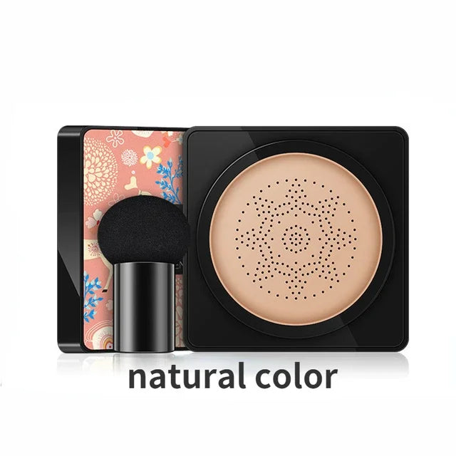 BB Air Cushion Base Foundation with Mushroom Head CC Cream Moisturizing Hydrating Concealer Makeup Brighten Skin Tone Cosmetics