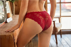3PCS/Set Sexy Perspective Women Back Lace Panties Patchwork Cotton Underpants Hollow Out Lingerie Underwear Comfortable Briefs