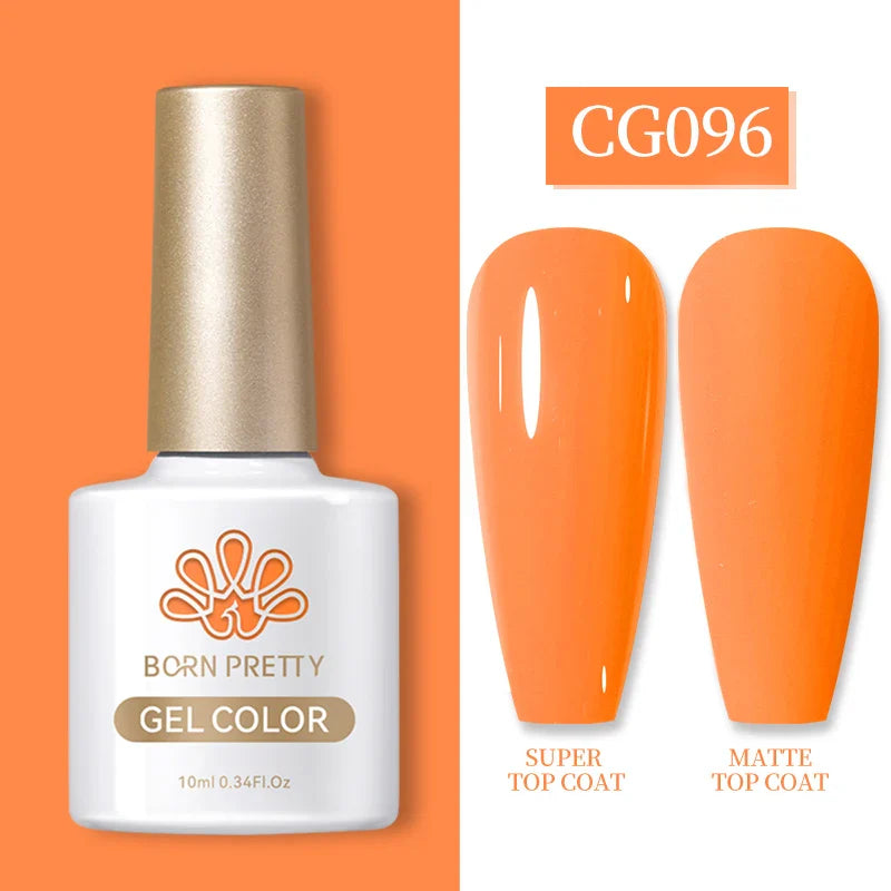 BORN PRETTY Fall Gel Nail Polish 10ml Orange Nude Brown Gel Nail Polish Halloween Nails Coral Orange Gel Varnish Manicure DIY