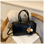 2025 new high-end luxury designer Boston handbag female niche retro fashion all-match pillow bag shoulder messenger bag trend