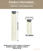 6-Piece Set BB Clip Tinsel Hair Metal Laser Gold Thread PET Laser Thread Highlighting Cross-Border Hair Accessories