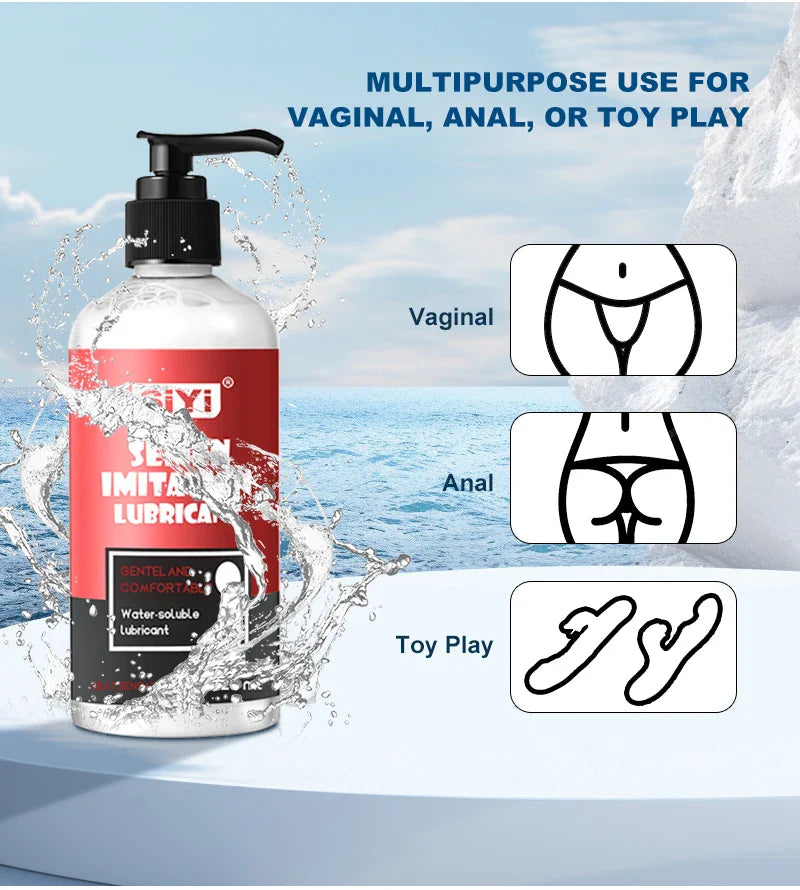 120ml/300ml Warming Water-Based Lubricant .Intimate Lube for Vaginal & Anal, Ideal for Toys and Couples Lubricant