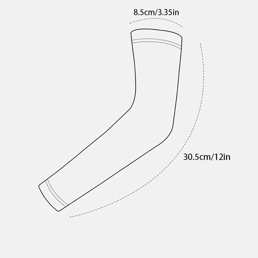 3Pairs Fashion Sun Ice Silk Sleeves Unisex Summer Sun Protection Arm Sleeves Suitable for Outdoor Riding, Driving, Fishing