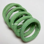 6PCS Women Glitter Hair Scrunchies Girls Elastic Hair Rubber Bands Hair Holder/Gum Hair Accessories Ponytail Hair Holders