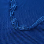 Elegant Mesh Blouse Women Slim Elastic V-neck Printed Lace Sexy Long Sleeve Top Fashion Streetwear Tops Blusas Mujer De Moda