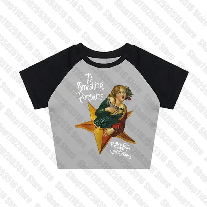 Aesthetic Tops for Women Crop Top Women 2000s Tops With Suspenders Gothic Clothes Vintage Clothing Harajuku Grunge Clothes Y2k