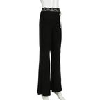 Cuteandpsycho Lace Patchwork Bow Straight Pants Y2K Fashion Aesthetic Cute Trousers Harajuku Streetwear Joggers 2000s Bottoms