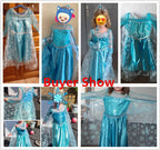 Elsa Dress for Girls 3-10Y Birthday Role Elsa Princess Dress For Kids Halloween 2024 Carnival Easter Party Cosplay Girls Costume