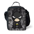 Child Superhero Batmans School Backpack with Lunch Bags ,Pencil Bags ,School Bags for Boys Girls Best Gift