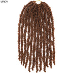 Butterfly Locs Crochet Hair 12 inch Handmade Butterfly Soft Locs Crochet Hair Extensions Synthetic Braiding Hair 12Strands/pack