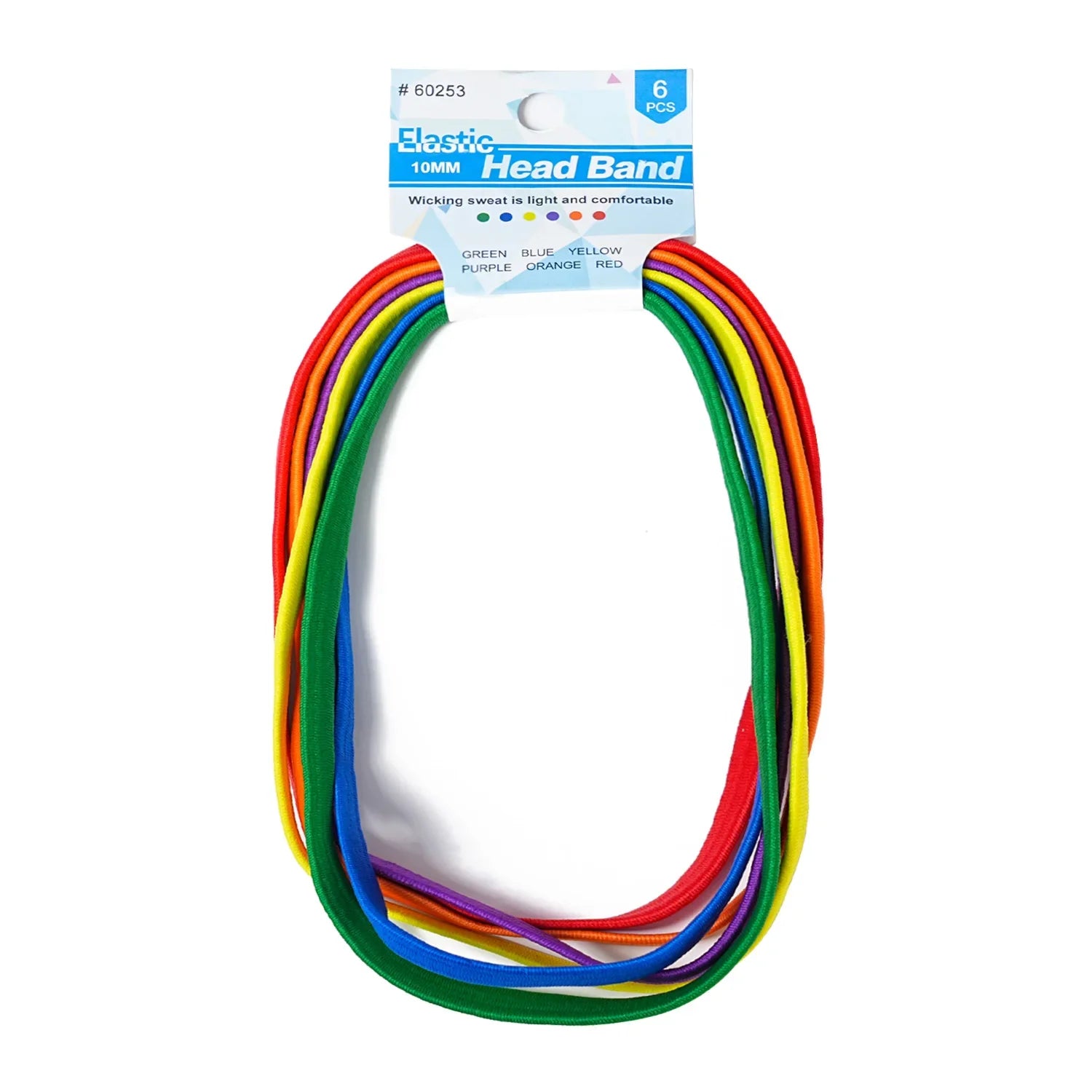 6/8PCS Unisex Sports Elastic Thin Headband Non-Slip Women Men Yoga Hair Bands Sweatband Football Running Biking Sports Hairband