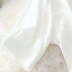 2023 Fashion Solid Color White Women Shirt Casual Blouses Autumn Half Sleeve Elegant Office Lady Tops 19870