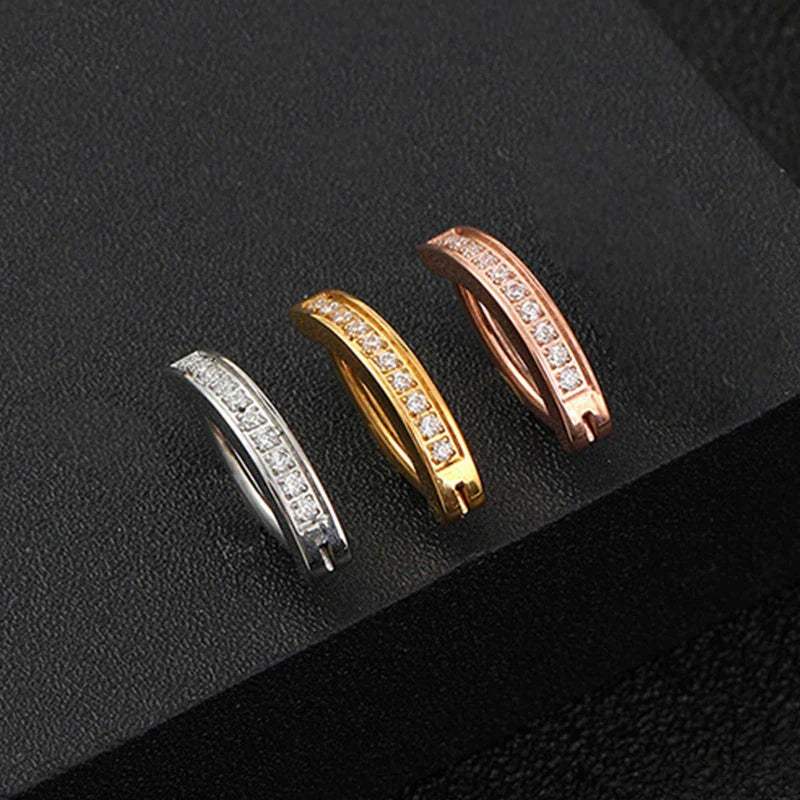 1pc Curved Navel Piercing Zircon Beach Belly Button Ring Surgical Steel Bar Navel Stud for Women Sexy Body Piercing Jewelry gift