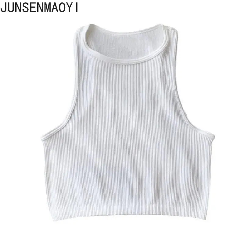 DIY Print Customize Sleeveless Vest Women's Summer High Waist Short Crop Top Fitness Running Yoga Clothes Slim Fast Dry Clothes