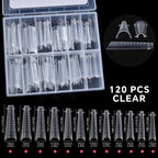 120Pcs Nail Forms For UV Gel Quick Building Extension Top Molds Dual Forms Acrylic Nail Art Tips Nails Accessories Tools