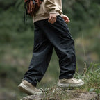 Autumn Cargo Pants Men 2024 100% Nylon Safari Style Solid Double Side Pockets Men Pants Outdoors Tourism Men Clothes