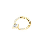 ASTM F136 Titanium Nose Rings Septum Piercing 16G Marquise Earring Helix Daith Piercing Punk Implant Grade Titanium Body Jewelry