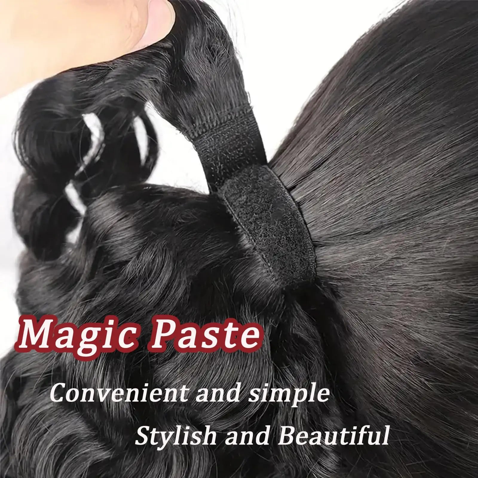 100G Ponytail Human Hair Extensions Straight Wrap Around Horsetail 100% Remy Human Hair 10"-32" Ponytail Extension for Women