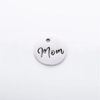 5pcs/Lot Making Mother's Day Unique Gift Pendants Stainless Steel Hollow Mom Letter Charms For Necklace Bracelet Accessories DIY