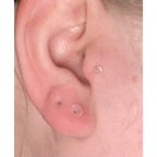 10~20pcs/Set Transparent Acrylic Bioflex Tragus Retainer Lip Studs Ear Helix Earring 6mm 8mm 10mm 12mm Body Piercing Jewelry