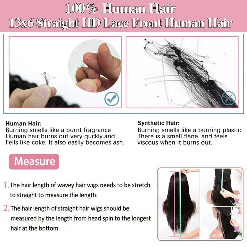 38 Inch Ginger Orange Lace Front Wigs Human Hair 13X6 180% Density Brazilian HD Transparent straight Lace Frontal Wig Human Hair