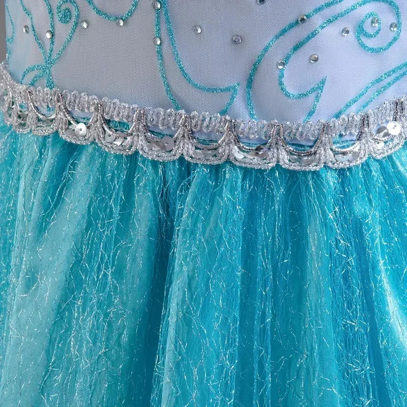 Elsa Dress for Girls 3-10Y Birthday Role Elsa Princess Dress For Kids Halloween 2024 Carnival Easter Party Cosplay Girls Costume