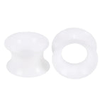 3-38mm Big Size Hollow Silicone Flexible Double Flared Flesh Ear Tunnel Plugs Phimosis Stretcher Rings Gauge Expander Stretchers
