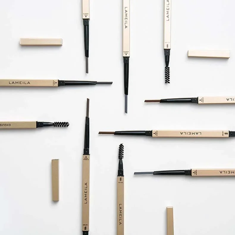 Double Head Eyebrow Pencil with Brush Waterproof Smooth 5 Colors Eye Brow Pen Tint Mascara Enhance Cosmetics Beauty Women Makeup