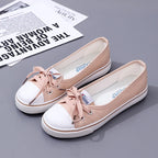 Canvas Small White Shallow Cut Summer Flat Sport Casual Ladies Soft Sneakers Platform Zapatillas De Mujer Tenis Women Luxury