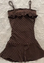 Aesthetic Slim Dress Harajuku Y2K Women Polka dot skirt Chic Maiden Frock Hot Girl Classic Fashion Classic Korean emo Sundress