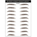 4D Hair-Like Eyebrow Stickers Waterproof Eyebrow Tattoo Water Transfer Eye Brow Enhancer Long Lasting Korean Cosmetics