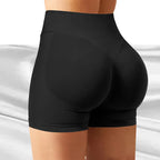 4.5'' Impact Shorts Seamless Low Ribbed Waistband Gym Shorts Scrunch Bum Yoga Shorts Booty High Stretch Running Bike Shorts