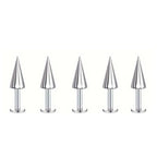 5pcs Spikes Punk Fashion Stainless Steel Lip Stud Earrings For Daily Detachable Replaceable Ball Piercing Jewelry For Men