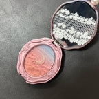 Colorrose Embossed Powder Blush Blue Genuine Nude Makeup Natural Party  Blusher  Shimmer Pearlescent Highlight Eyeshadow