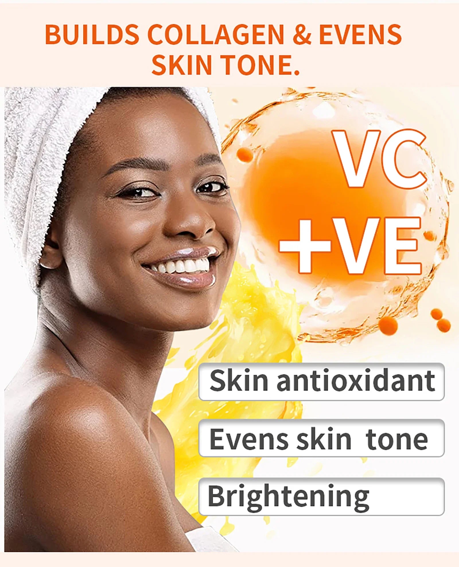 AILKE Vitamin C Whitening Kit For Women, Even Skin Tone, Clean Skin, Moisturizing, Anti Wrinkle & Aging, Glow Skin Set