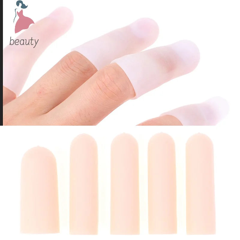 10 Pcs Silicone Finger Cot Gel Finger Protector Fingers Brace Support Gloves For Feneral toe / finger protection