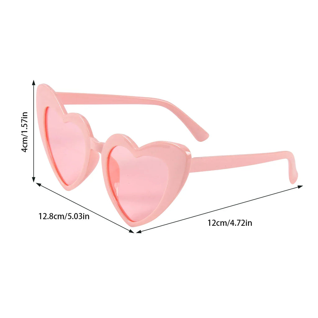 6pcs Bachelorette Party Sunglasses Wedding Bridal Shower Decoration Pink White Heart Glasses Bridesmaid Gifts Hen Party Supplies