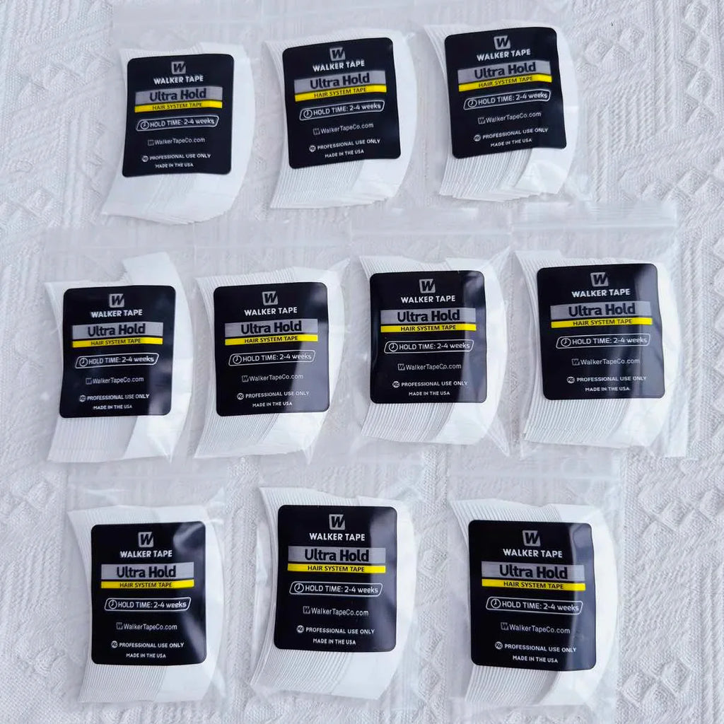 36/72/108 Pieces of White Super Shaped Lace Front Curved Double-sided Wig Adhesive