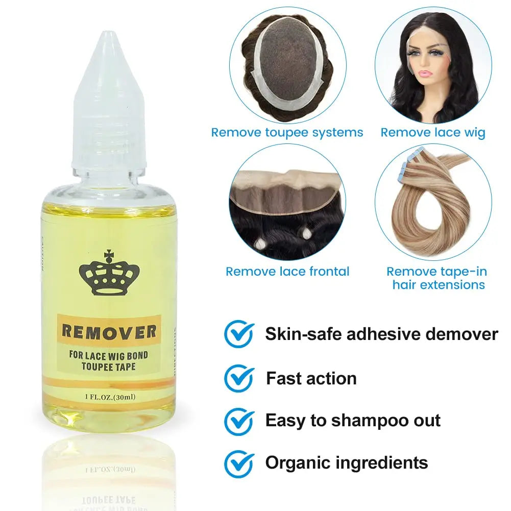 2pcs Wig Glue Strong Hold Lace Glue and Lace Glue Remover Set,Waterproof .securely .Safe Lace Front Wig Glue and Remover