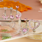 5PCS Cute Dangle Belly Ring Pack 14G Navel Piercing Bulk Sexy Belly Ring Set Belly Button Ring Lot Pircing Ombligo Jewelry