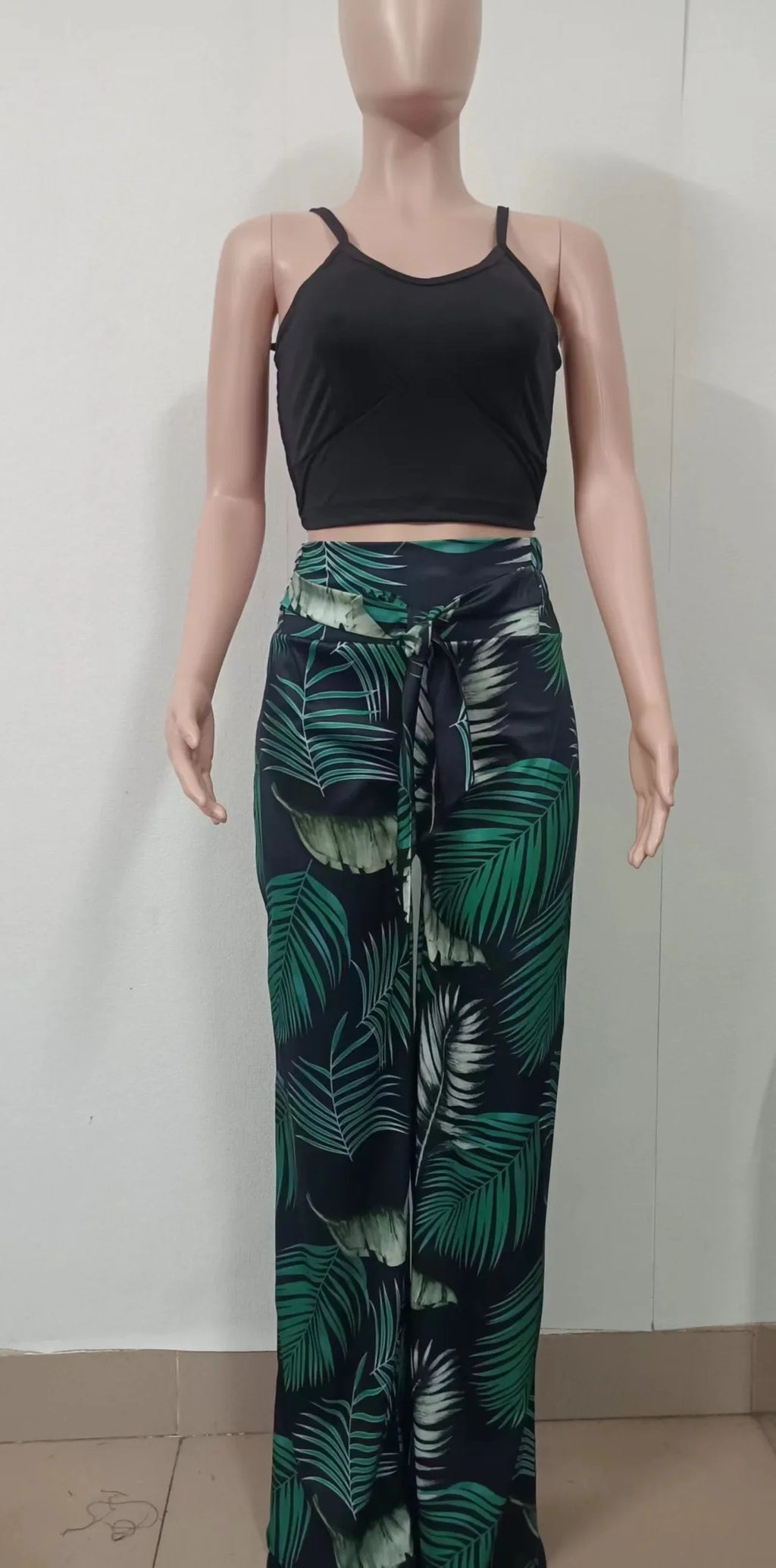 2025 Conjuntos Para Mujeres 2 Piezas Women V-neck Two-piece Set Backless Sleeveless Long Pants Casual 2 Piece Sets Women Outfit