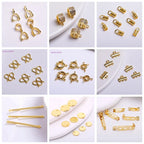 18K Gold Plated Split Rings Connecting Ring Brass Open Jump Rings Accessories For Jewelry DIY Jewelry Material Wholesale