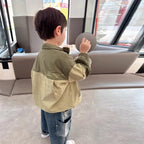 Boys Coat New Spring Autumn Children Jackets Kids Casual Windbreaker Outerwear Teenager Patchwork Fashion Clothing 2-10Y