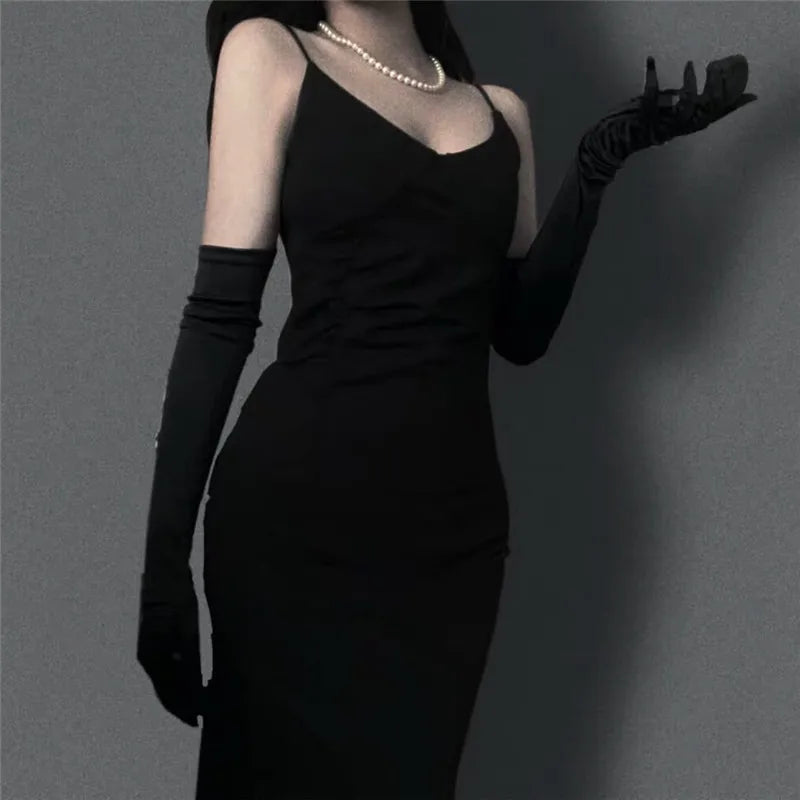 1 Pair Women Adult Black White Red Skin Opera/Elbow/Wrist Stretch Satin Finger Long Gloves Women Flapper Gloves Matching Costume